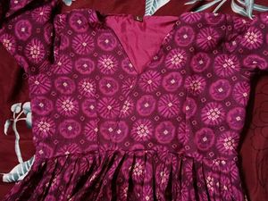 Vibrant Pink Bandhani Kurta Set