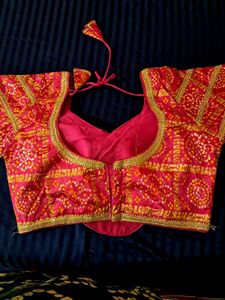 Vibrant Ethnic Blouse with Embellishments