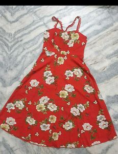 🍂🍁Red Floral Sundress