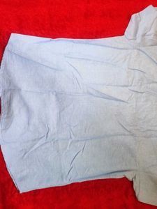 Men's Blue Short Sleeve Shirt