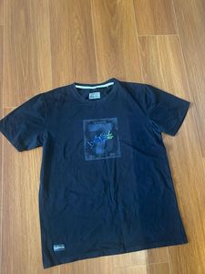 Men's Black Graphic Print T-Shirt