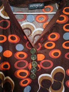 Retro Patterned Top Tunic