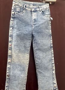 Stylish Washed Denim Jeans