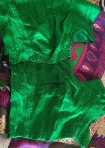 Vibrant Patterned Silk Saree