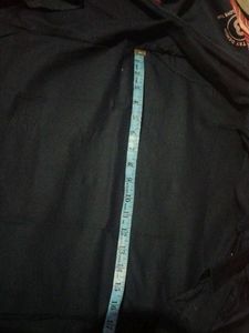 Navy Blue Button-Up Shirt with Graphic Print