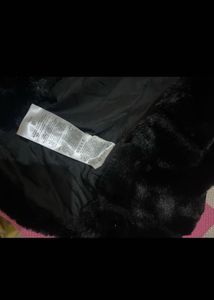 genuine  Faux Fur Hooded sleeve  jacket