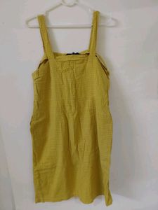 Mustard Yellow Textured dress