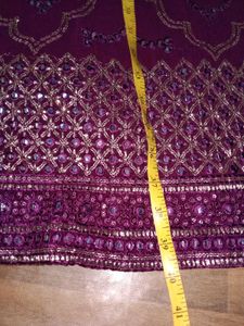 Stunning Purple Embroidered Lehenga Choli