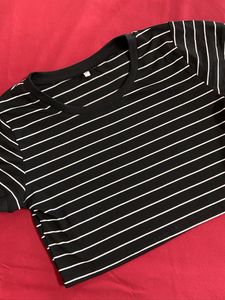 Black Striped Top