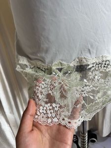Elegant Lace Trim Camisole Slip