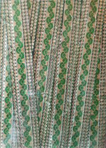 Decorative Emerald Green Lace border Trim