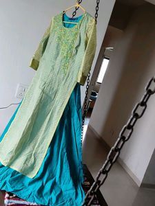 Elegant Embroidered Kurti 1 Taime Used