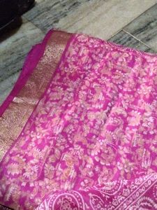 Vibrant Pink Ethnic Saree
