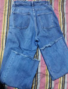 Wide Leg Denim Jeans