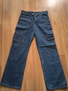 Stylish Blue Denim Cargo Jeans