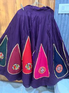 Purple Embroidered Lehenga Choli Set