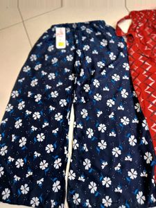 Floral Print Wide Leg Pants. *Combo Set. New*