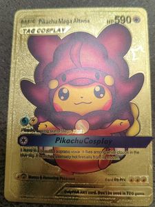 RARE - Pikachu Mega Altaria - Cosplay Card