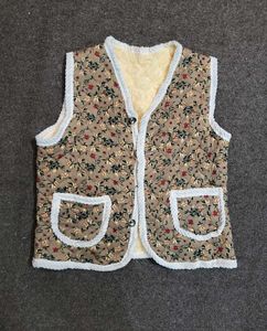 Floral Quilted Vest