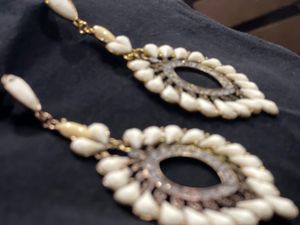 Elegant White Drop Earrings