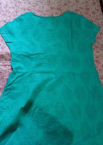 Teal Printed Kurta