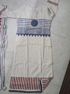 white Kurta Set with Dupatta