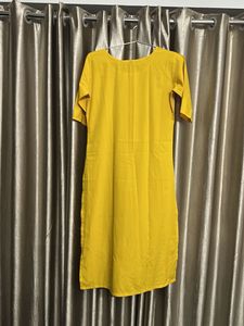 Stylish Yellow Printed Kurta