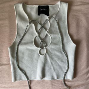Bershka Rhinestone Top