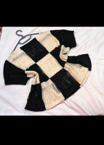 Checkerboard Knit Top