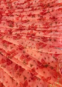 Floral Chiffon Saree