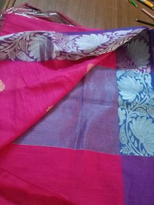 Elegant Pink Saree with Blouse