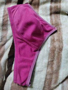 Preloved Pink Brassiere by Ollo-No shoulder straps