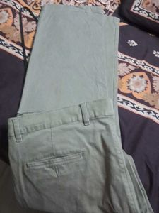 Light Green Casual Pants