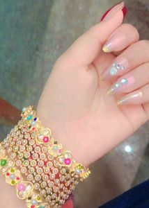 Press On Nails - nude pink with Gems