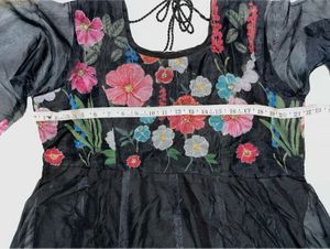 Elegant Floral Anarkali Kurta With Duppta