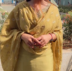 Mustard Colour Kurta Set