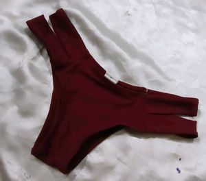 Maroon Bikini Bottom