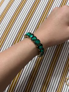 Elegant Emerald Cut Bracelet