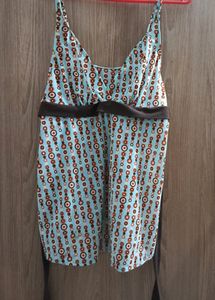 Printed Slim Fit Spaghetti Top