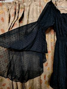 Chic Black Korean Dress