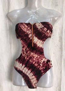 Stylish Tie-Dye One-Piece Swimsuit