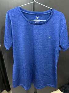 Men's Blue Athletic T-Shirt