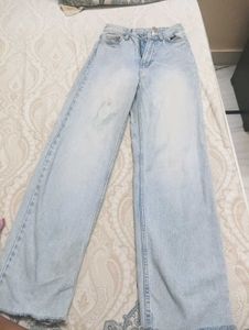 Light Wash Wide Leg Jeans