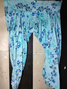 Beautiful Blue Floral Salwar Pants