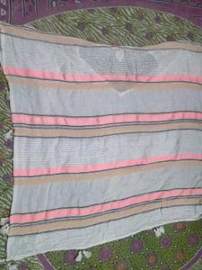 Striped V-Neck Tunic Top