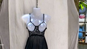 I. Black Lace Babydoll Lingerie