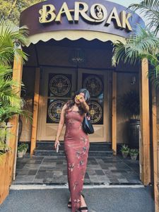 Sheer Floral Maxi Dress