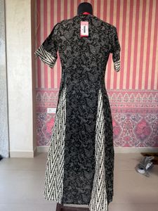 Stylish Black Printed Kurta
