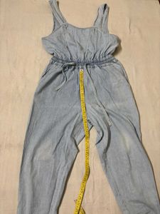 Light Wash Denim Jumpsuit