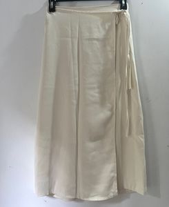 Elegant Cream Wrap Skirt